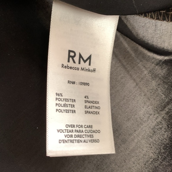 NWOT Rebecca Minkoff Gold Metallic Shirt - Picture 3 of 4